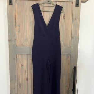 Charlotte Russe Navy Jumpsuit
